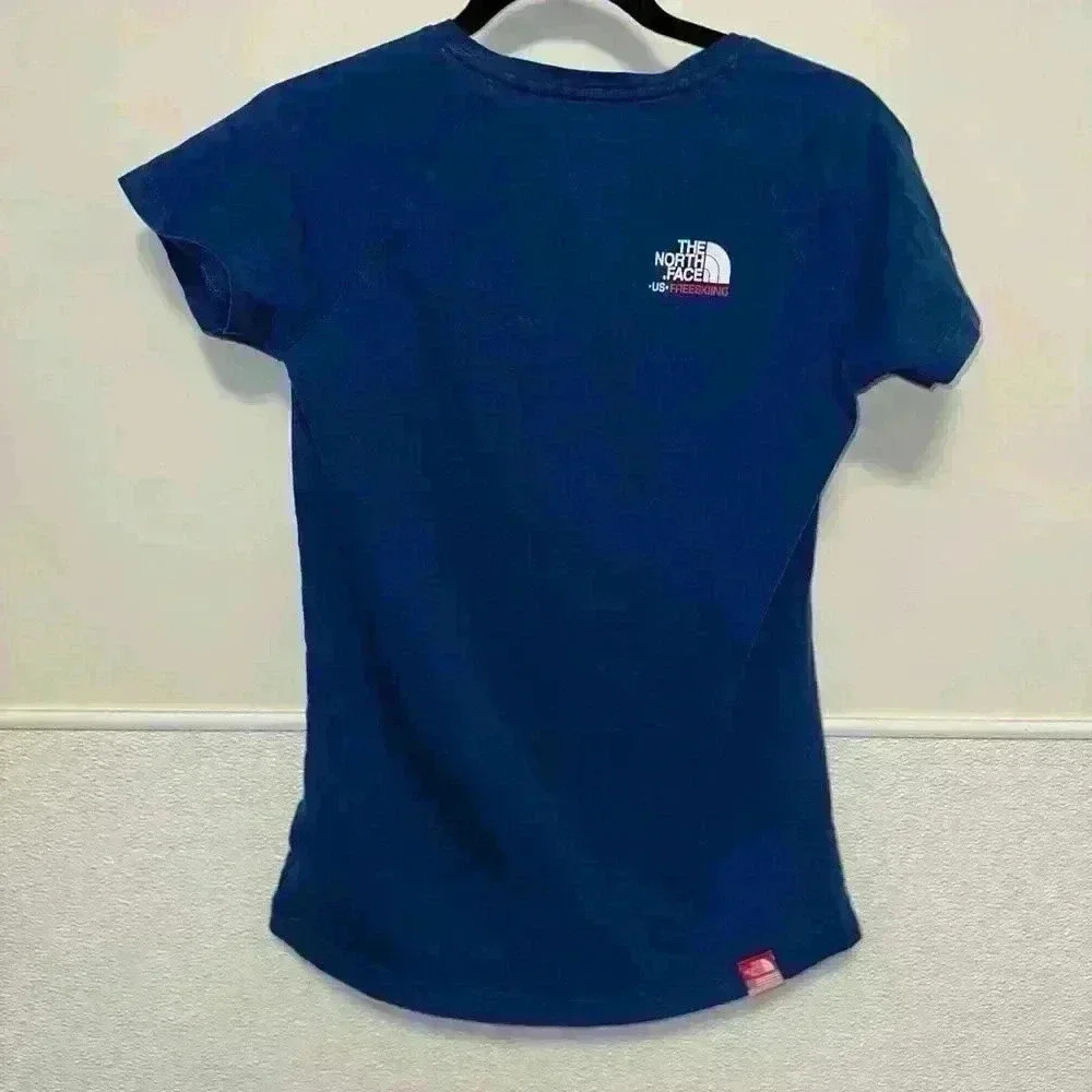 The North Face T-Shirt Blue & Red / S / USA Freeskiing Team - Picture 12 of 15